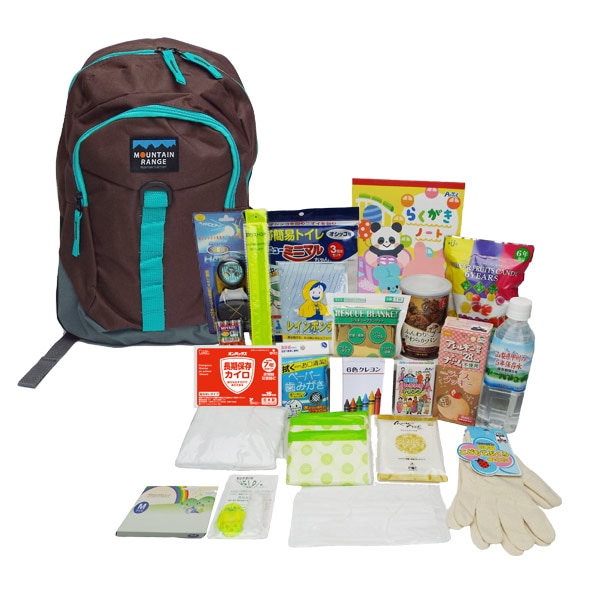 ママと防災士で作ったキッズ防災セット（3～7歳対象)キッズ用 送料無料 子ども用 子供用 幼児用 保育園 幼稚園 低学年【カイロの使用期限 2032年9月迄】ご注文後2週間程度でお届け