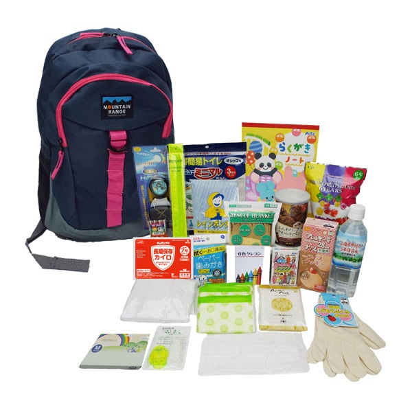 ママと防災士で作ったキッズ防災セット（3～7歳対象)キッズ用 送料無料 子ども用 子供用 幼児用 保育園 幼稚園 低学年【カイロの使用期限 2032年9月迄】ご注文後2週間程度でお届け