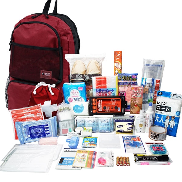 女性向け防災セット「たすかリ~ナ プラス」女性1人用|選べるリュック・避難持出袋・地震対策・防災用品【カイロの使用期限 2032年9月迄】