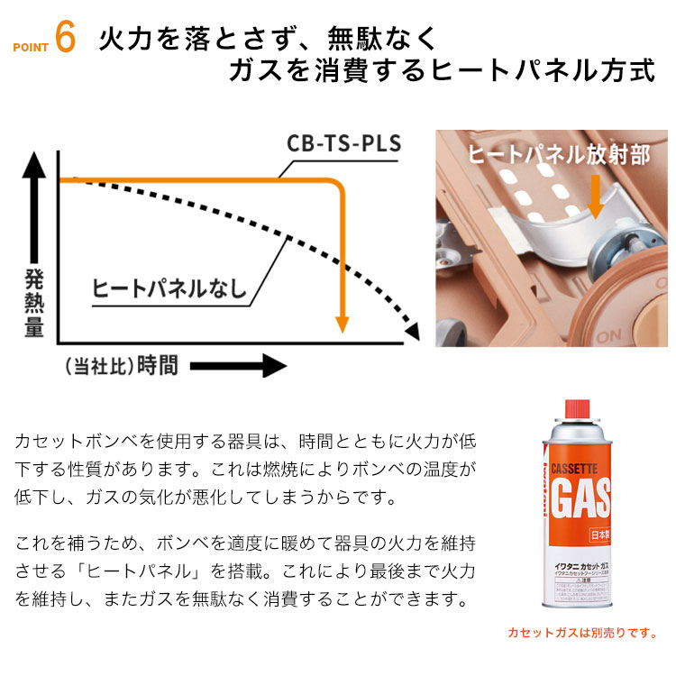 イワタニ カセットフー 達人スリムプラス CB-TS-PLS メタリックコーラル カセットコンロ 卓上こんろ 屋内 岩谷産業