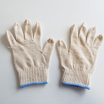 おたふく手袋 日本製 こどもてぶくろ 1双 綿100% Mサイズ／Lサイズ (G-639) 小さい 軍手 コットン[M便 1/4]