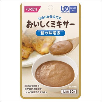介護食『おいしくミキサー』主菜鯖の味噌煮×12袋セット サバ 魚