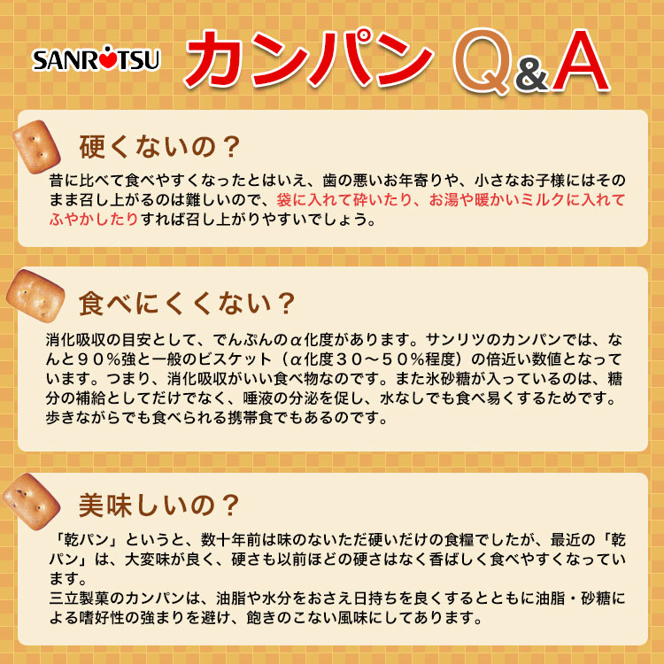 三立カンパン 三立製菓の氷砂糖入りカンパン 100g×24缶入 ケース販売 SANRITSU サンリツ 三立製菓 乾パン 非常食 保存食