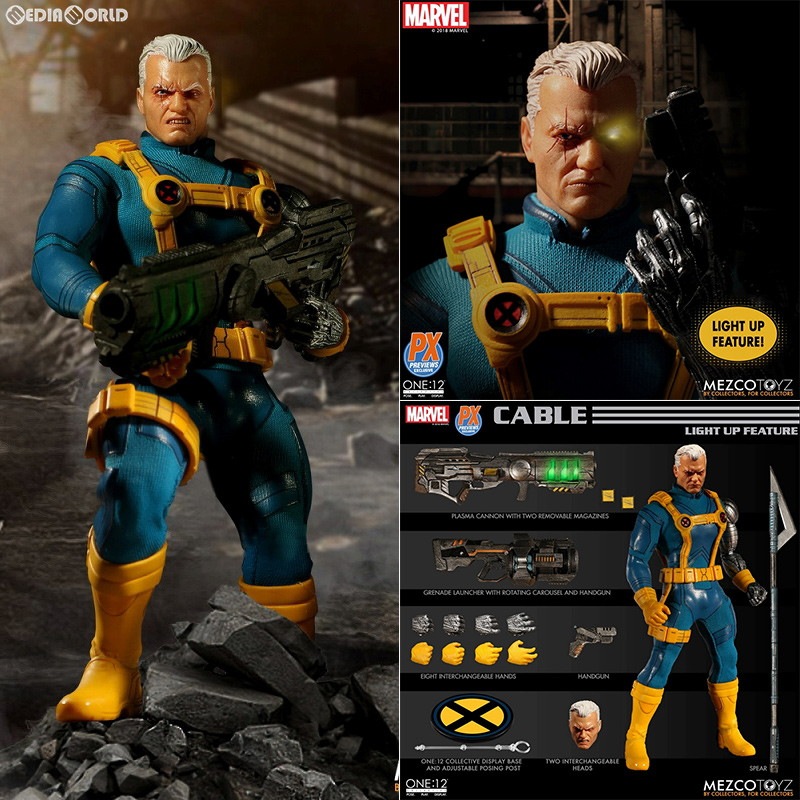 通販 新品即納 Fig ワン12コレクティブ プレビュー限定 ケーブル X Men Ver マーベルユニバース 1 12 アクションフィギュア メズコトイズ 0221 メディアワールド