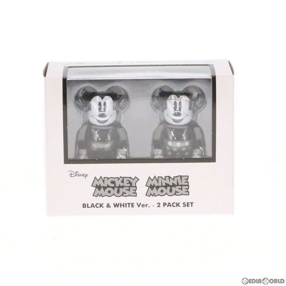 通販 中古即納 未開封 Fig Be Rbrick ベアブリック Mickey Mouse Minnie Mouse ミッキーマウス ミニーマウス 100 B W Ver 2pack 2パック ディズニー 完成品 可動フィギュア メディコム トイ メディアワールド