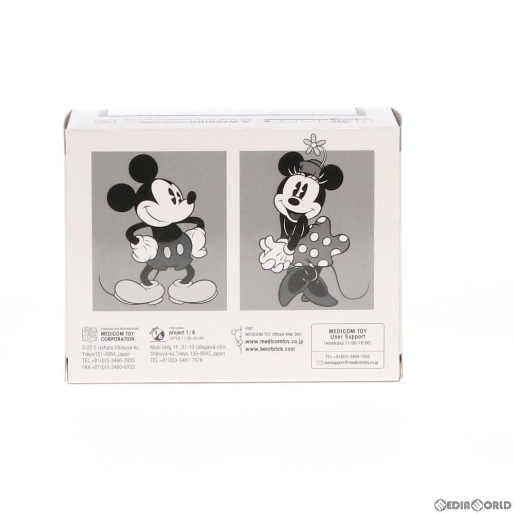 通販 中古即納 未開封 Fig Be Rbrick ベアブリック Mickey Mouse Minnie Mouse ミッキーマウス ミニーマウス 100 B W Ver 2pack 2パック ディズニー 完成品 可動フィギュア メディコム トイ メディアワールド