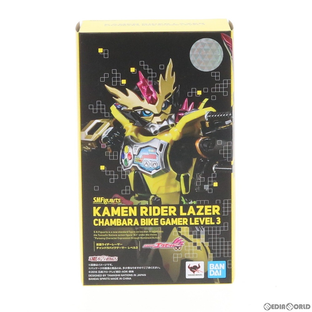 通販 中古即納 Fig 魂ウェブ商店限定 S H Figuarts フィギュアーツ 仮面ライダーレーザー チャンバラバイクゲーマー レベル3 仮面ライダーエグゼイド 完成品 可動フィギュア バンダイスピリッツ メディアワールド