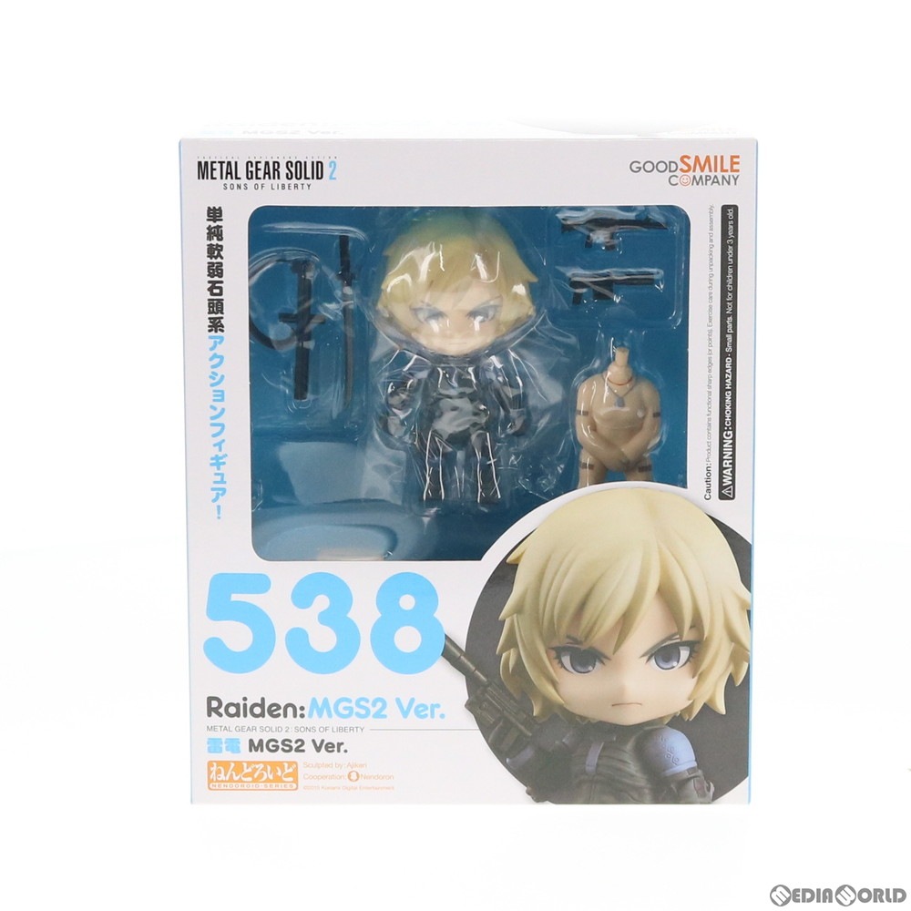 通販 中古即納 未開封 Fig ねんどろいど 538 雷電 ライデン Mgs2 Ver Metal Gear Solid2 Sons Of Liberty メタルギアソリッド2 サンズ オブ リバティ 完成品 可動フィギュア グッドスマイルカンパニー メディアワールド