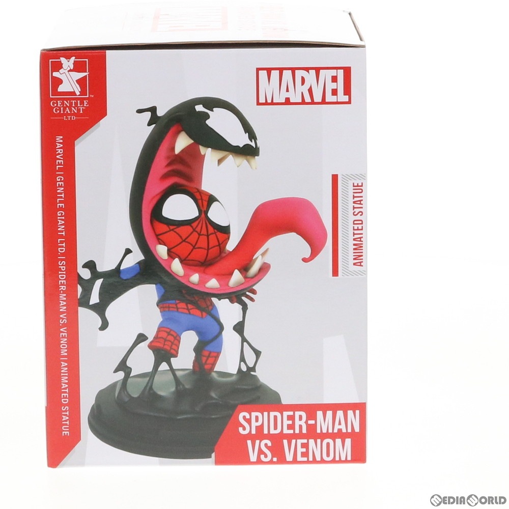 通販 中古即納 Fig スパイダーマン With ヴェノム アニメイテッド ミニスタチュー マーベルコミック 完成品 フィギュア ダイアモンドセレクト メディアワールド