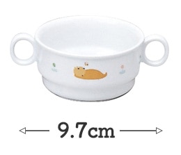 のんびりくまさん スタッキング両手マグ★フレーベル館オリジナル 高強度磁器食器ダイアセラム