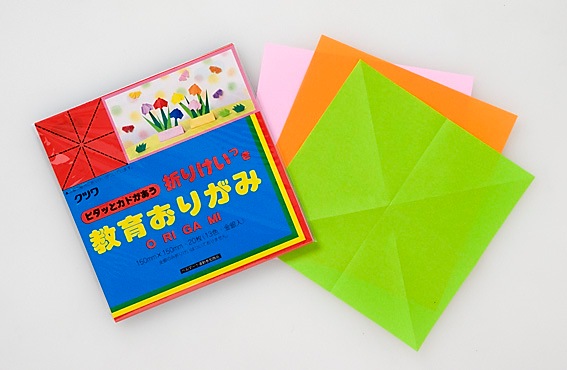 完売 初めてでもピッタリ折れた 折りけいつき教育おりがみ