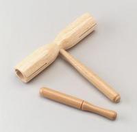 子ども向け楽器 ハンドウッドブロック 木製ならではの響き ユニークな効果音