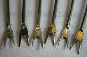 ���꡼�����ѥե����� 6�ܥ��åȡ�forchettine olive in inox 18-10 (6pcs)