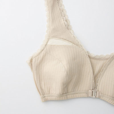 癒しの工房]シルク混さらさらフロントホックブラ｜商品一覧の