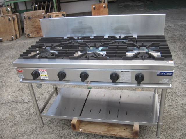 マルゼン】【業務用】【中古】 ガステーブル RGT-1265D 都市ガス  