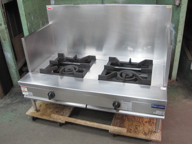 マルゼン 2口 コンロ スープコンロ RGS-137B 都市ガス 業務用 厨房