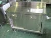 【W1000xD450xH800mm】【業務用】【中古】　引出し付調理台　C8096　バックガード　H100xD50mm|調理台|【業務用】【中古】作業機器(板金)が定価最大90％OFF！