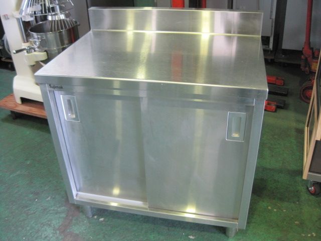 【W850xD600xD850mm】【業務用】【中古】 調理台 C8121 バックガード H110xD50mm