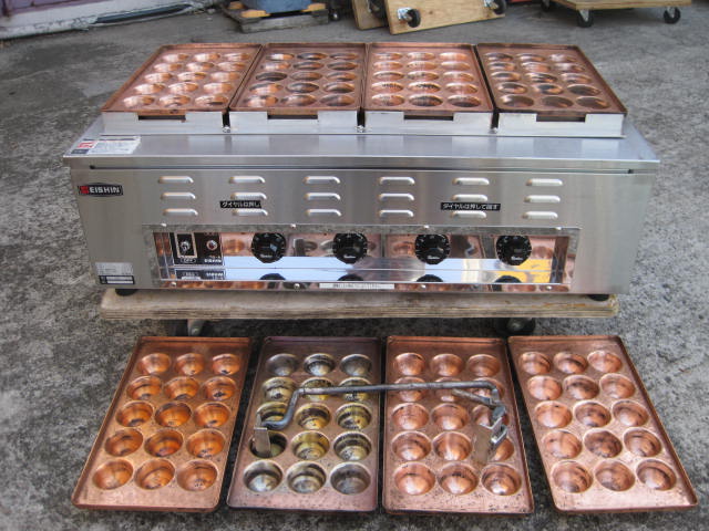 中古】エイシン 電機たこ焼き器 TG-4A* 三相200V｜2024年製 ｜中古厨房