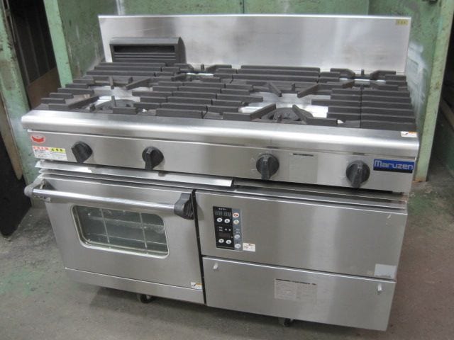 【マルゼン】【業務用】【中古】 ガスレンジ RGR-1264XD 都市ガス/単相100V