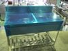 【W1200xD600xH800mm】【業務用】【未使用新古品】　2槽シンク　C8109　バックガード　H150xD60mm