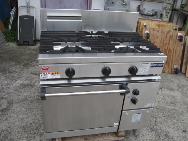 【マルゼン】【業務用】【中古】　ガスレンジ　RGR-0963D　都市ガス|ガスレンジ・ガステーブル・ガスコンロ|【業務用】【中古】熱調理機器が定価最大90％OFF！