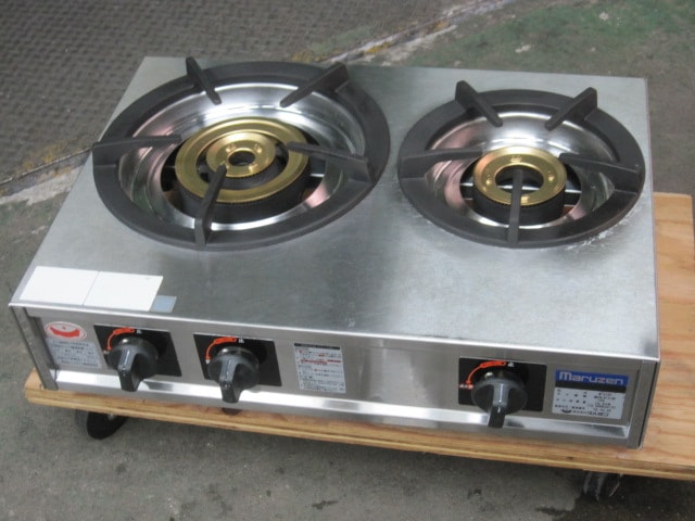 【マルゼン】【業務用】【中古】　ガスコンロ　M-212C　都市ガス|ガスレンジ・ガステーブル・ガスコンロ|【業務用】【中古】熱調理機器が定価最大90％OFF！