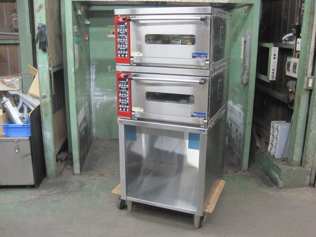 中古】マルゼン ミニデッキオーブン MBDO-HD5MEL* 単相200V ※2台＋架台