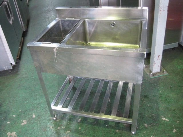 W600xD750xH800mm】【業務用】【中古】 1槽シンク C7434 ｜中古厨房