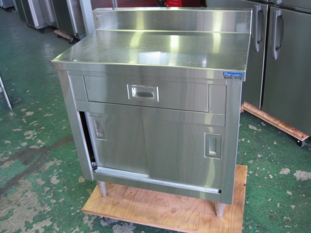 W1500xD600xH800mm】【業務用】【中古】 調理台 C5869 ｜中古厨房機器