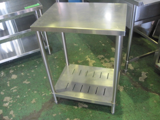 kuchen様購入専用 W1180xD450xH850mm】【業務用】【未使用新古品】 作業台 C8306 ※三方枠