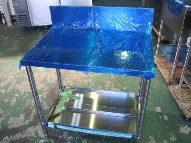 W865xD600xH850mm】【業務用】【未使用新古品】 作業台 C8307 バック