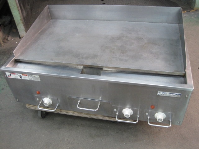 TEG-900 電気グリドル　業務用　ニチワ　三相　200V 鉄板焼き　グリラー ニチワ】【業務用】【中古】 電気式グリドル TEG-900* 三相200V ｜中古