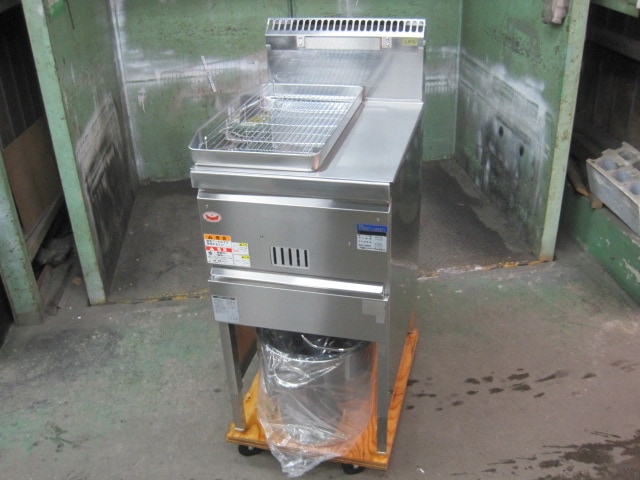 マルゼン フライヤー LPガス用 プロパン　MGF-18k マルゼン 1槽ガスフライヤー MGF-18K W430×D600×H800 LPG(プロパンガス