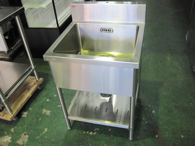 W600xD750xH800mm】【業務用】【中古】 1槽シンク C7434 ｜中古厨房