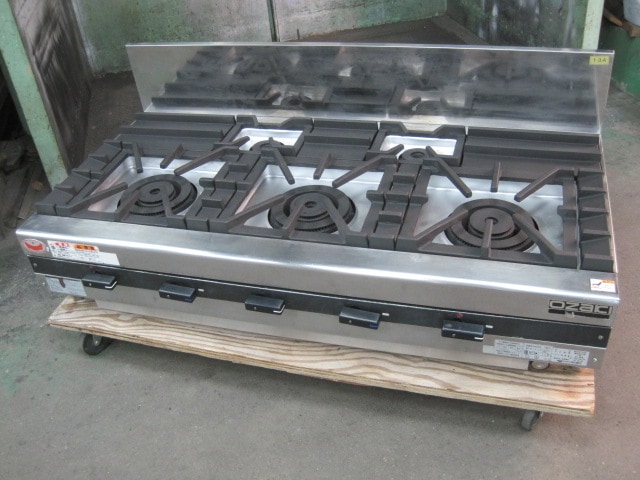 マルゼン】【業務用】【中古】 ガスレンジ MGRX-096E 都市ガス／単相