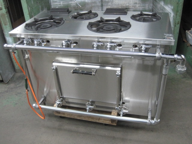 マルゼン】【業務用】【中古】 ガスレンジ MGRX-126E 都市ガス／単相