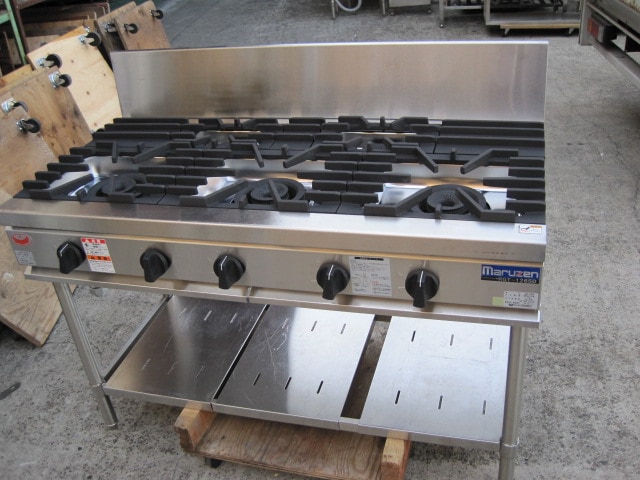 山岡金属工業】【業務用】【中古】 ガスコンロ SPK-574 プロパンガス