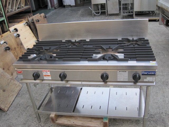 マルゼン】【業務用】【中古】 ガステーブル RGT-1264D 都市ガス
