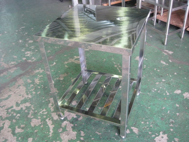 作業台 520x600x800 中古】作業台 C8444 BGあり(H200xD12mm) ［W400xD600xH800mm］ ｜中古