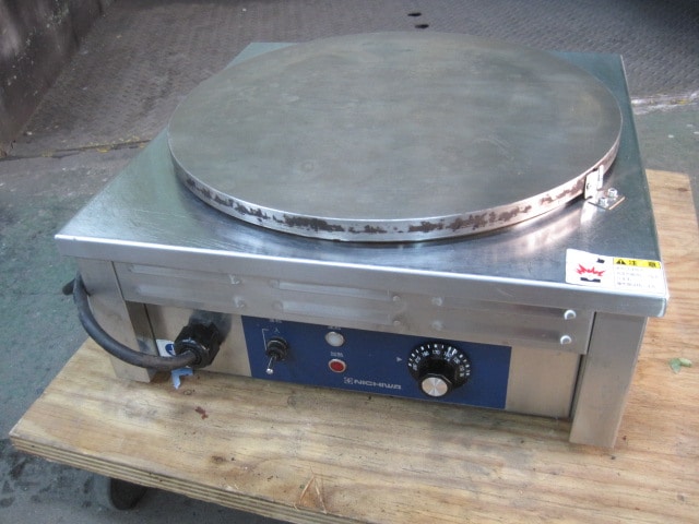 ニチワ電気クレープ焼器 CMー410 100 v ニチワ】【業務用】【中古】 電気クレープ焼器 CM-410 単相100V ｜中古