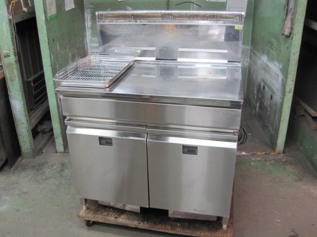 タニコー】【業務用】【中古】 ガスフライヤー TGFL-87DCW* 都市ガス 