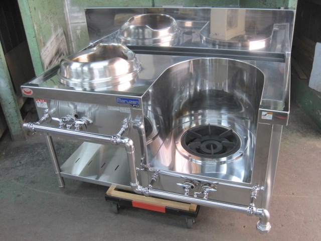 中古】マルゼン 中華レンジ 型式不明**** プロパンガス｜2026年製