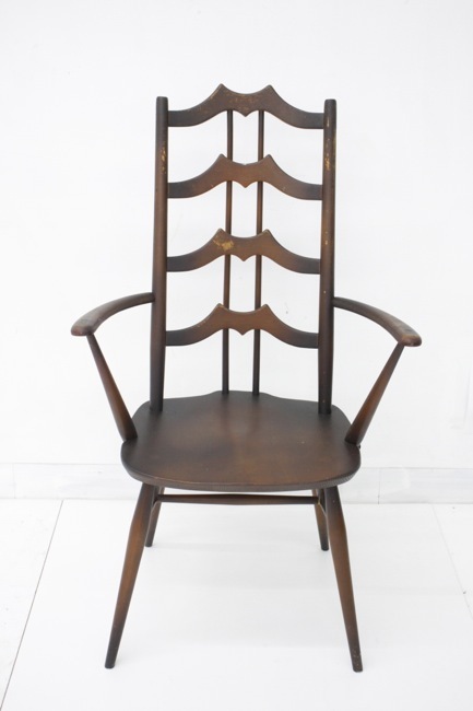 ERCOL(アーコール) オールドコロニアル NO,496A ラダーバックアーム 
