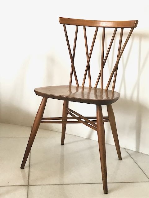 ERCOL（アーコール）NO.376 ラティスドチェア（長期3年レンタル 