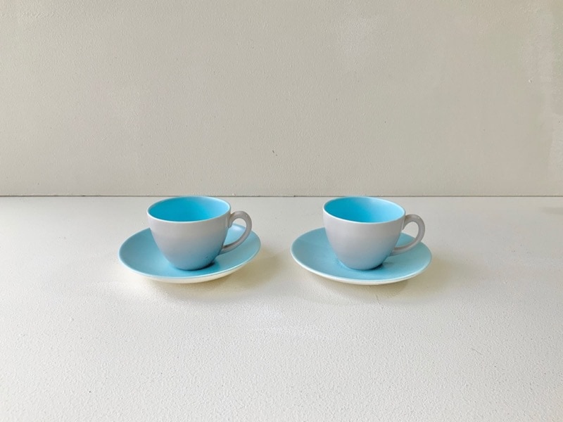 Poole Pottery（プールポタリー） Twintone／Sky Blue & Dove Grey