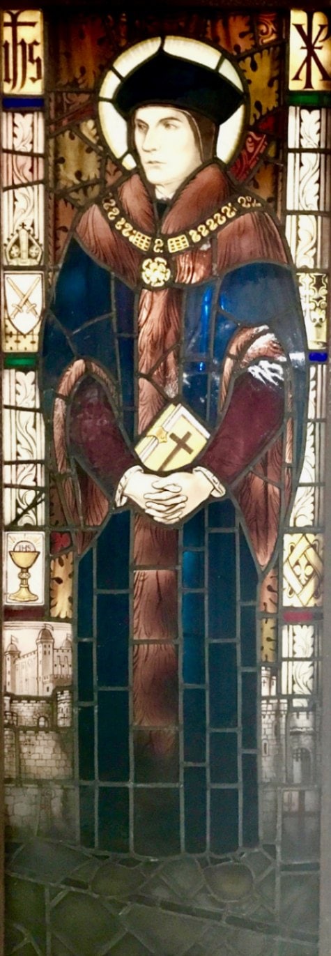 五聖人(2) 聖トマス・モア STM | Stained Glass Museum,ステンドグラス