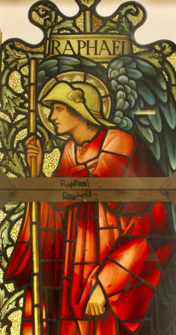 ウィリアム・モリス 大天使ラファエル | Stained Glass Museum