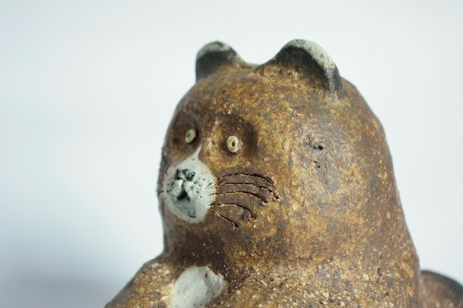 前川幸市 陶動物 タヌキ | 大阪店民藝陶器在庫,作家もの陶器