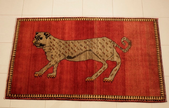 アンティークラグゾランヴァリオールドギャッベ手織り